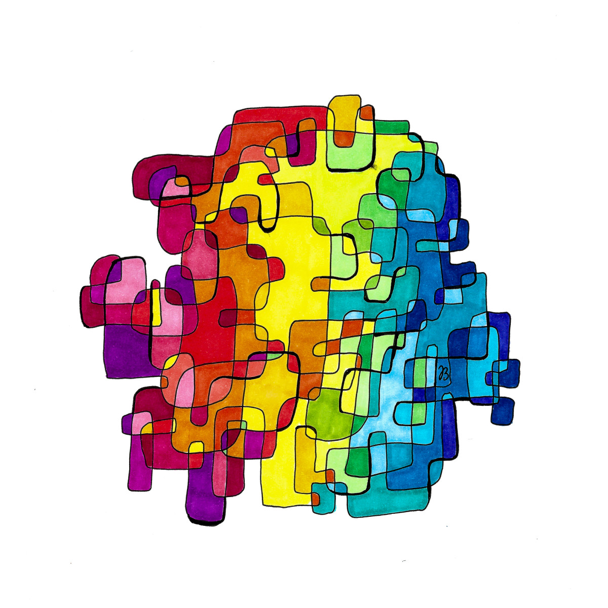 640514 Endlos Regenbogen